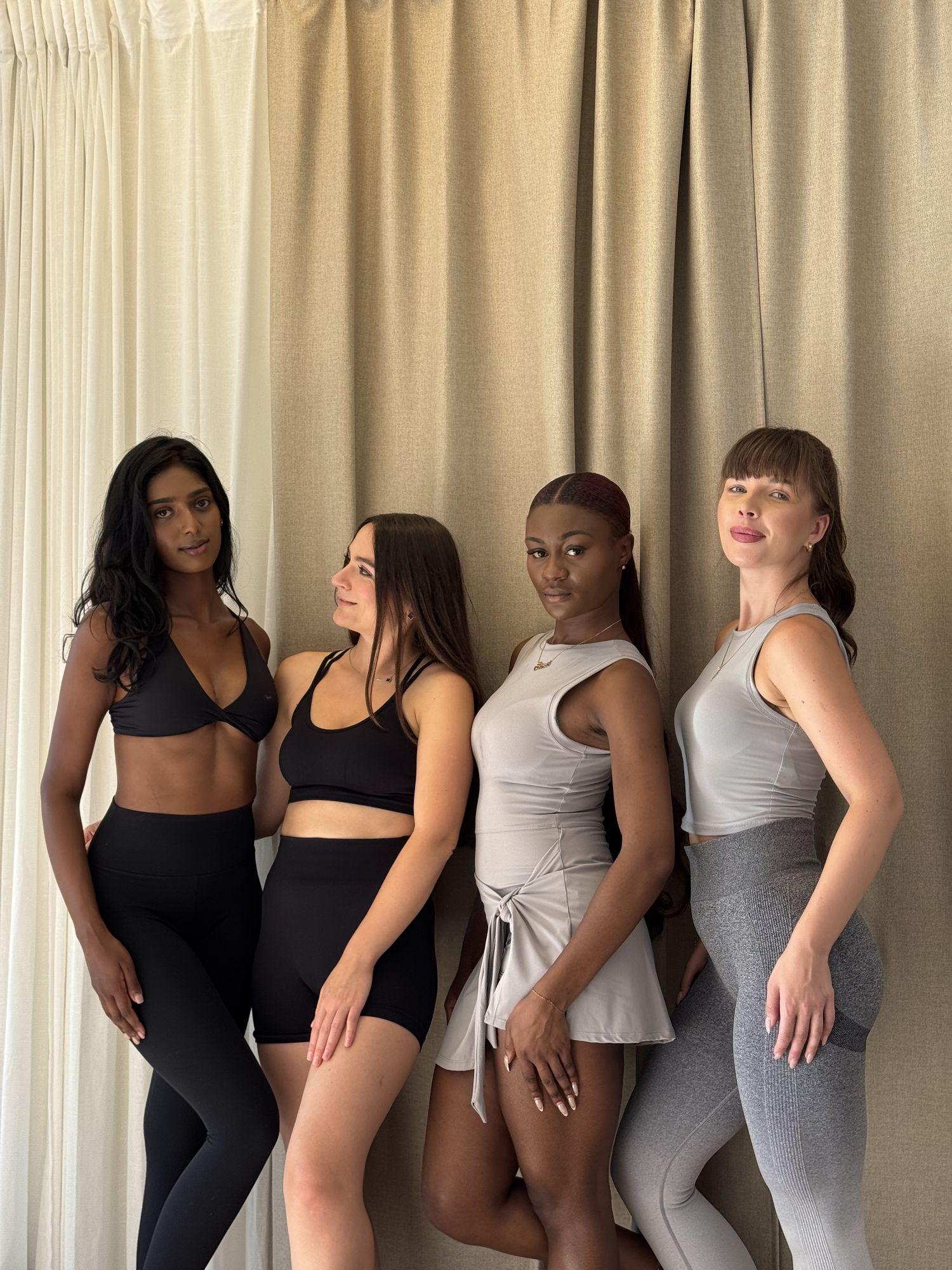 Group of women in activewear after a studio session